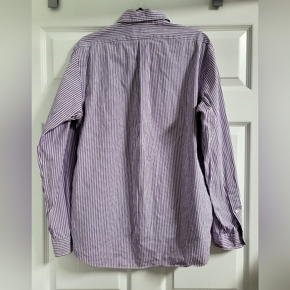 Ralph Lauren Mens Crested Button Up Striped Shirt - Size L - Picture 4 of 8